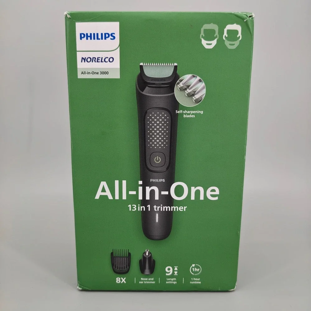 Philips Norelco MG3919/50 All-in-One 3000 13-Piece Men's Trimmer Kit Black